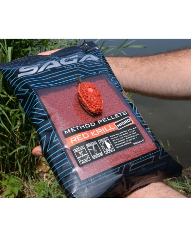 Pellet Saga Method Red Krill 0.7 kg - 2mm