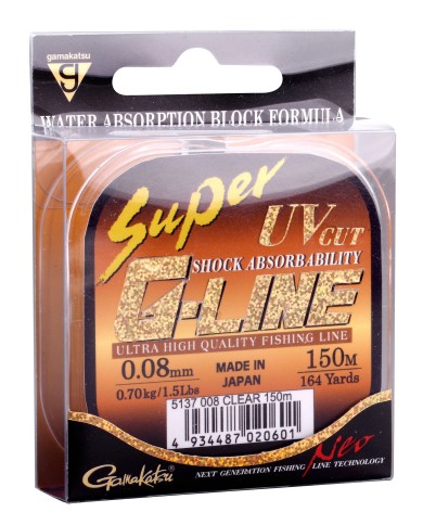 Żyłka Gamakatsu Super G-Line Neo Clear 0.26MM 150M Żyłka Gamakatsu Super G-Line Neo Clear 0.26MM 150M