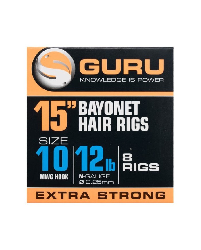 Przypony Guru Ready Rigs With Bayonet 38cm - roz.12 Przypony Guru Ready Rigs With Bayonet 38cm - roz.12