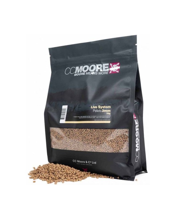 Pellet CCMOORE 3mm 1KG - Live System Pellet CCMOORE 3mm 1KG - Live System