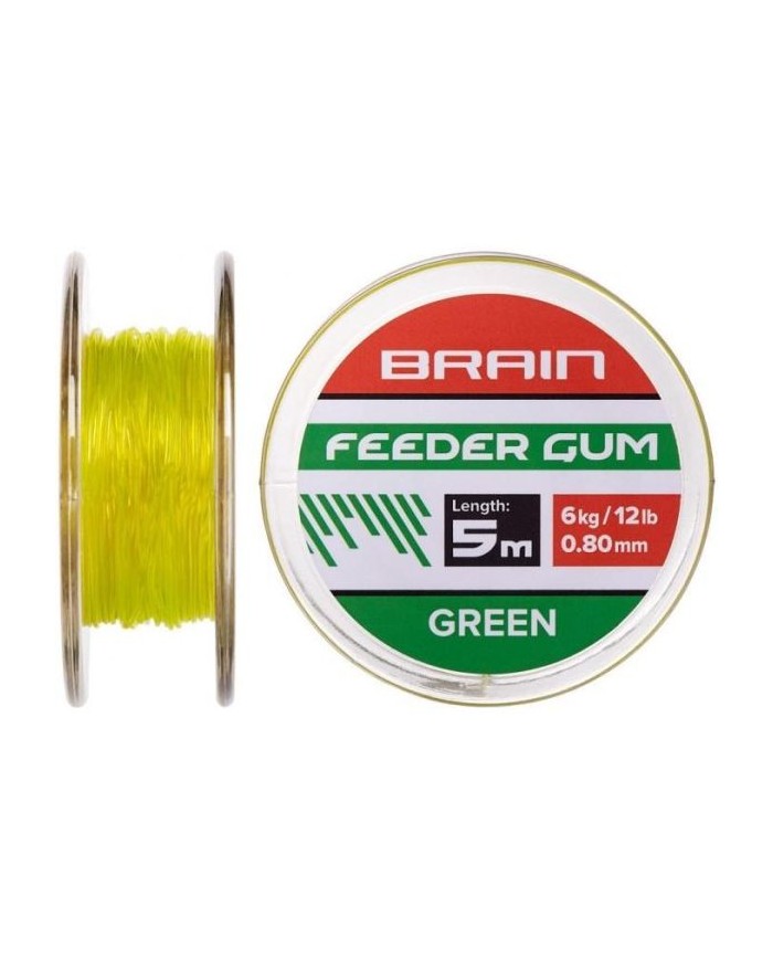 Feeder Guma BRAIN 0.6mm/4kg/5m - Green
