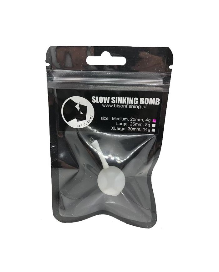 Bombka BISON FISHING Slow Sinking Bomb 20mm Bombka BISON FISHING Slow Sinking Bomb 20mm