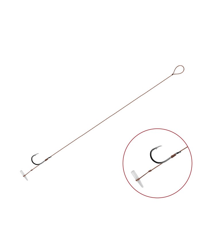 Przypony DELPHIN Proxi 8 Quickstop Hak Nr 6 Plecionka 0.10mm/12cm - Op. 6 Szt.