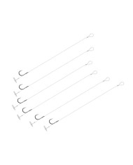 Przypony DELPHIN FLR Quickstop Hak Nr 8 Fluorocarbon 0.22mm/8cm - Op. 6 Szt.