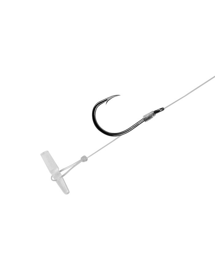 Przypony DELPHIN FLR Quickstop Hak Nr 6 Fluorocarbon 0.22mm/12cm - Op. 6 Szt.