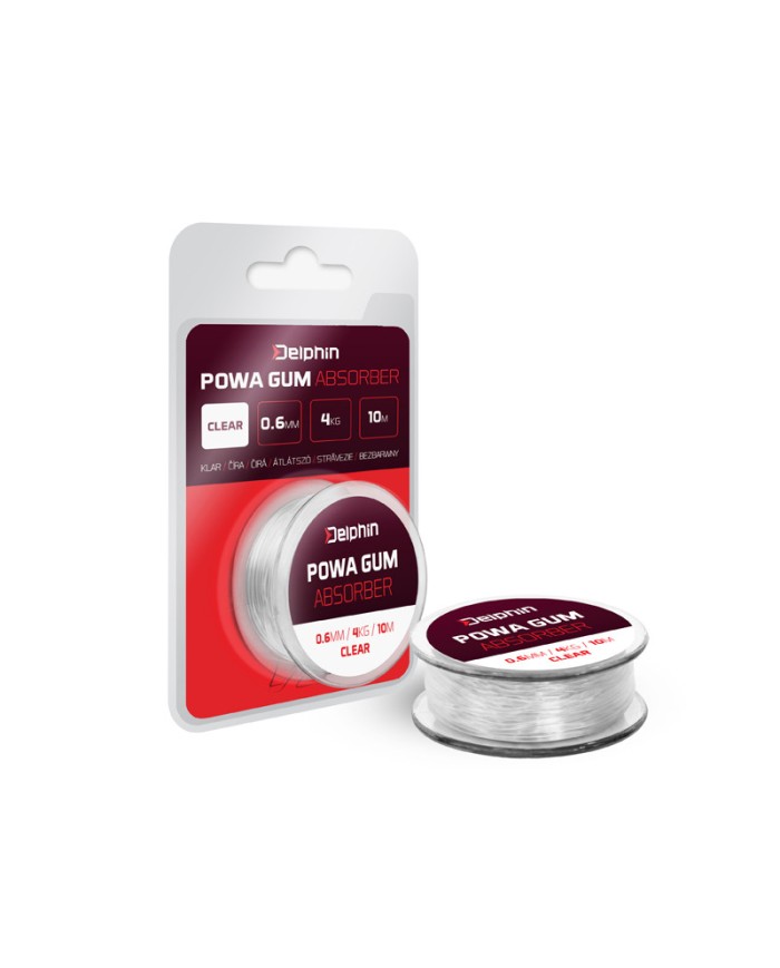 Guma DELPHIN POWA GUM Przezroczysta 1.2mm/10kg/5m
