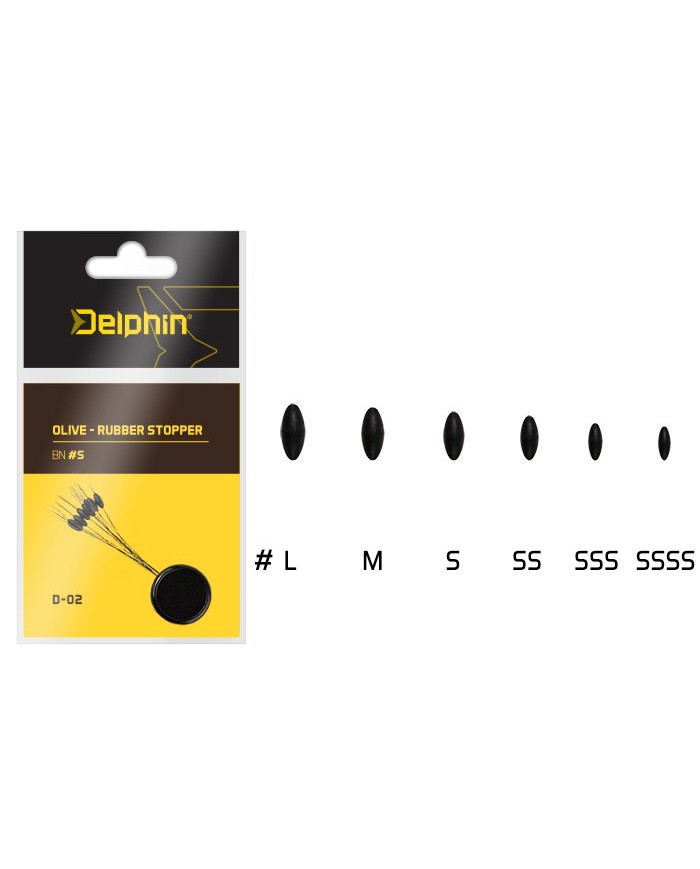 Delphin Olive -Stopery Gumowe - L