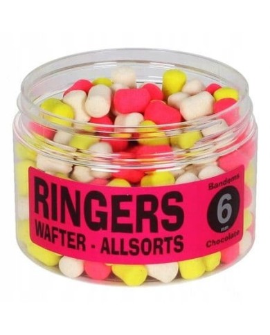 Dumbells RINGERS Allsorts Banded Shellfish - 6 mm Dumbells RINGERS Allsorts Banded Shellfish - 6 mm