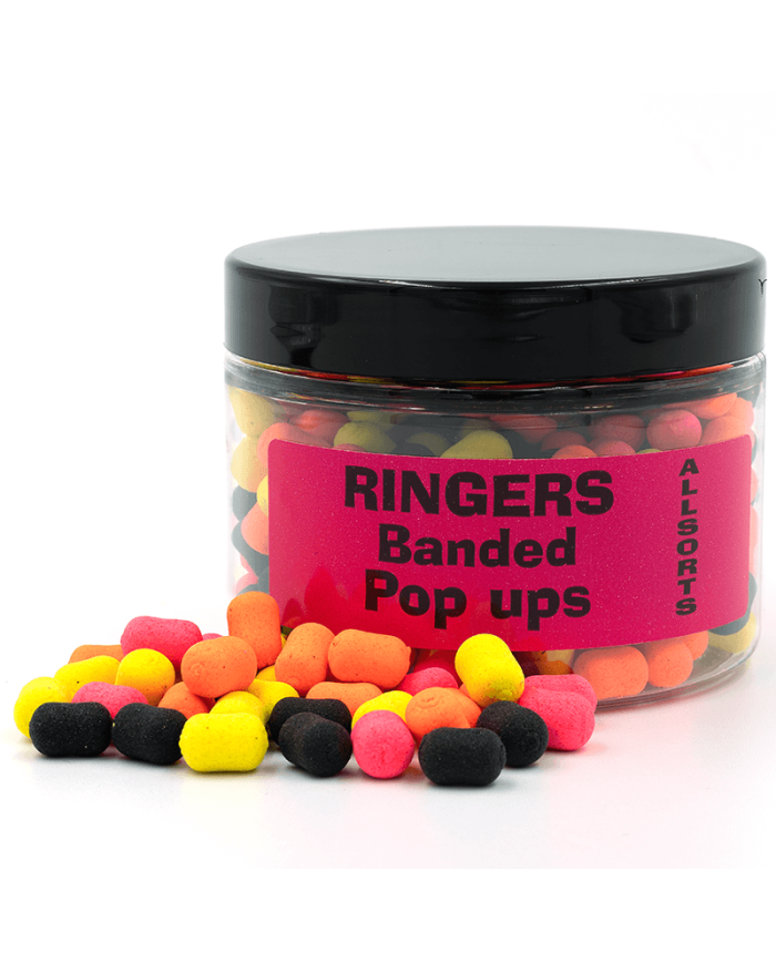 Dumbells RINGERS Banded Allsorts Pop-Ups 6mm Dumbells RINGERS Banded Allsorts Pop-Ups 6mm