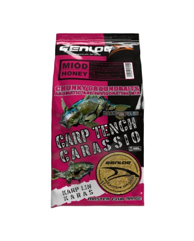 Zanęta GENLOG Carp Tench Carassio 1 kg - Wanilia-Miód Zanęta GENLOG Carp Tench Carassio 1 kg - Wanilia-Miód