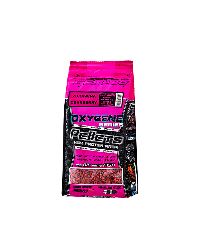 Pellet Genlog Oxygene 2 mm 800g - Żurawina Pellet Genlog Oxygene 2 mm 800g - Żurawina
