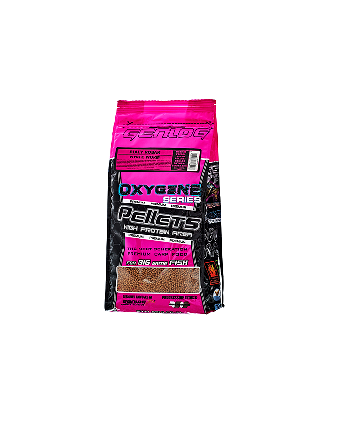 Pellet Genlog Oxygene 2 mm 800g - Biały Robak Pellet Genlog Oxygene 2 mm 800g - Biały Robak
