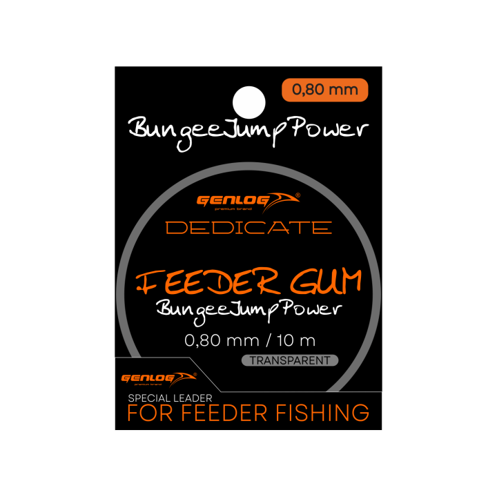 Feeder Gum GENLOG Dedicate Bungee Jump Power 0.8 mm