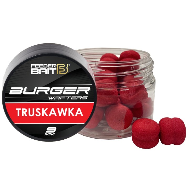 Burger Wafters FEEDER BAIT Truskawka 9mm