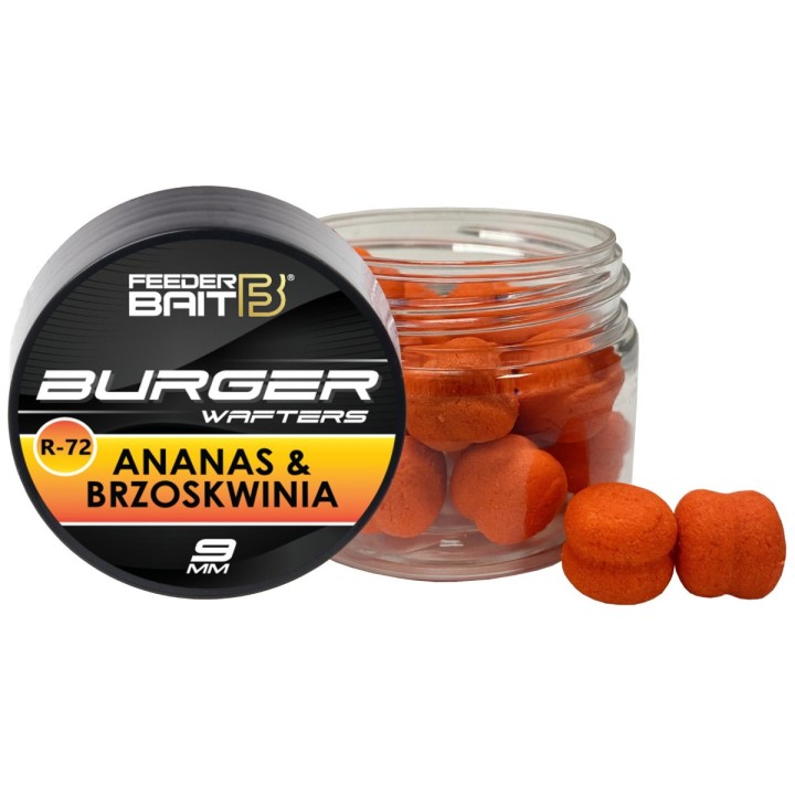 Burger Wafters FEEDER BAIT R-72 Ananas & Brzoskwinia 9mm
