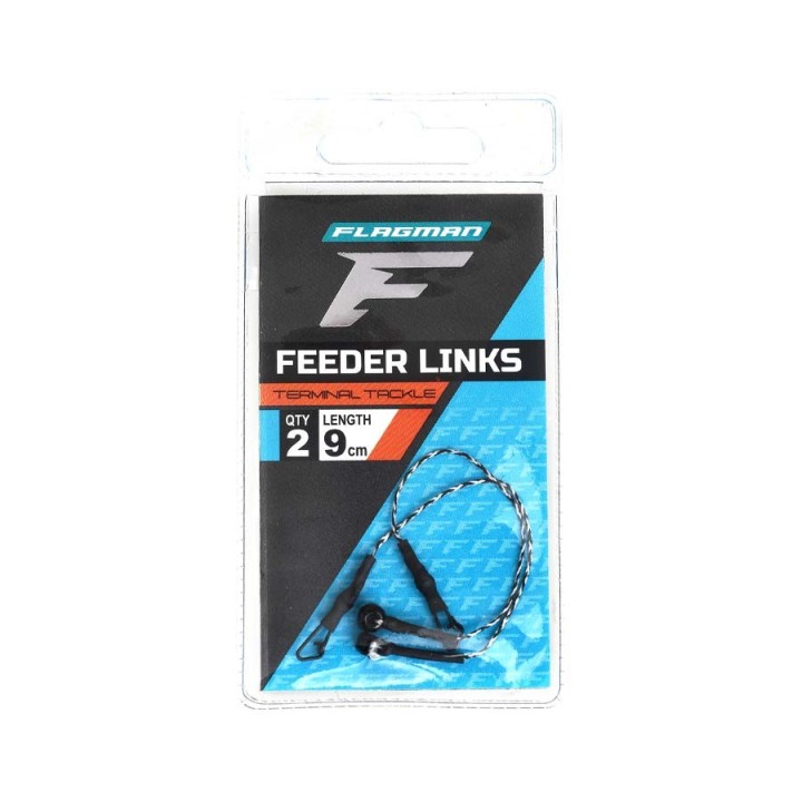 Feeder Link FLAGMAN na miękkiej plecionce 9cm - 2 szt.