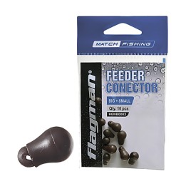 Łącznik FLAGMAN Feeder Connector Brown 10 szt. (Duże+Małe)