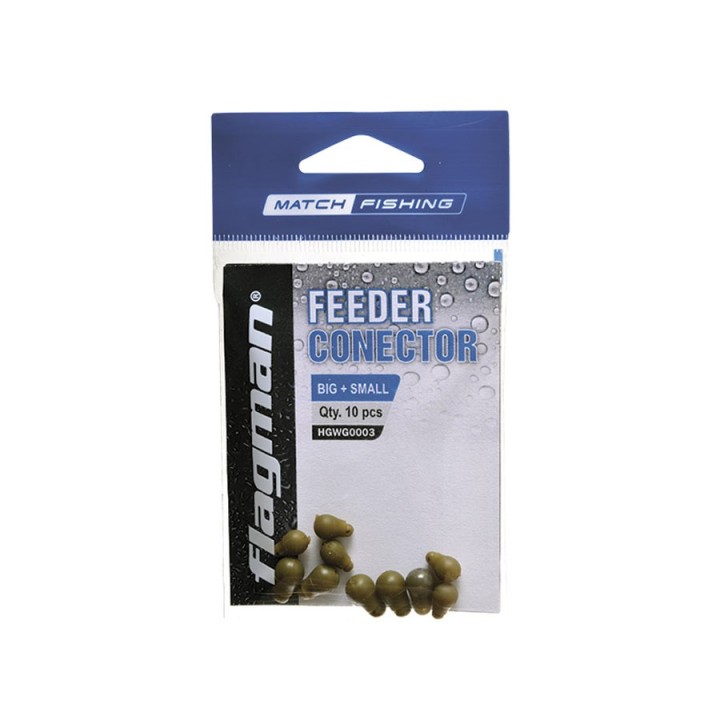 Łącznik FLAGMAN Feeder Connector Green 10 szt. (Duże+Małe)