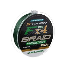 Plecionka FLAGMAN S-River PE Hybrid Braid X4 Feeder Moss Green 150m - 0,12mm