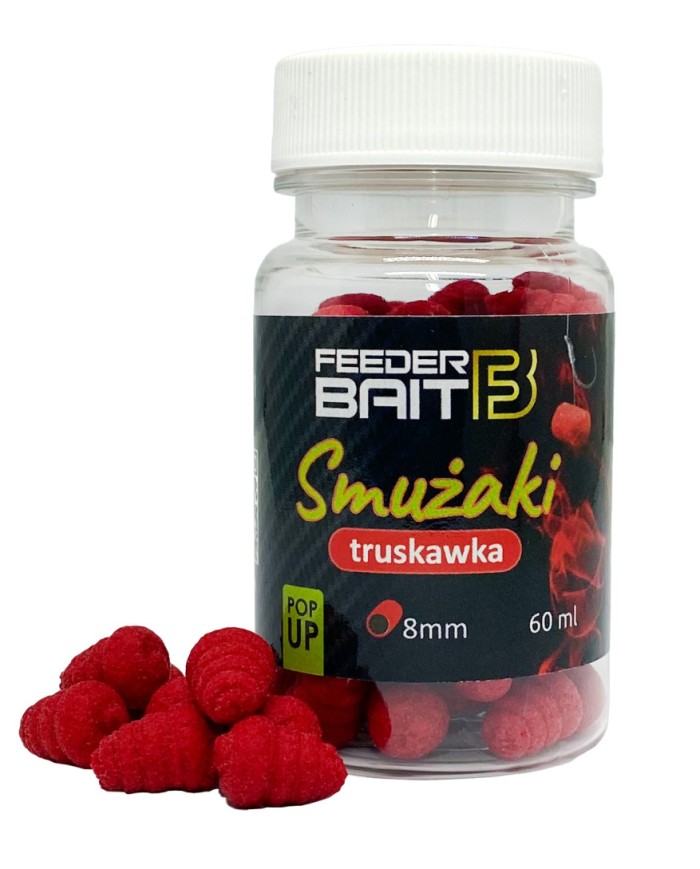 Smużaki FEEDER BAIT 8/10mm - Truskawka Smużaki FEEDER BAIT 8/10mm - Truskawka