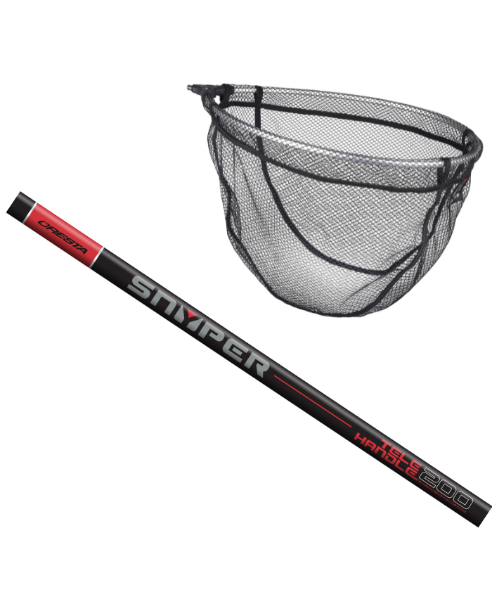 Zestaw CRESTA Sztyca 2m + Kosz Podbieraka Snyper 30x40cm Zestaw CRESTA Sztyca 2m + Kosz Podbieraka Snyper 30x40cm