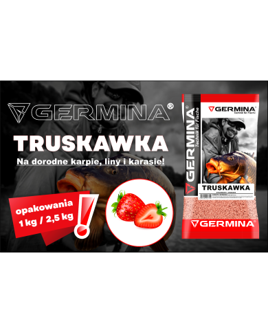 Zanęta GERMINA Truskawka 1kg Zanęta GERMINA Truskawka 1kg