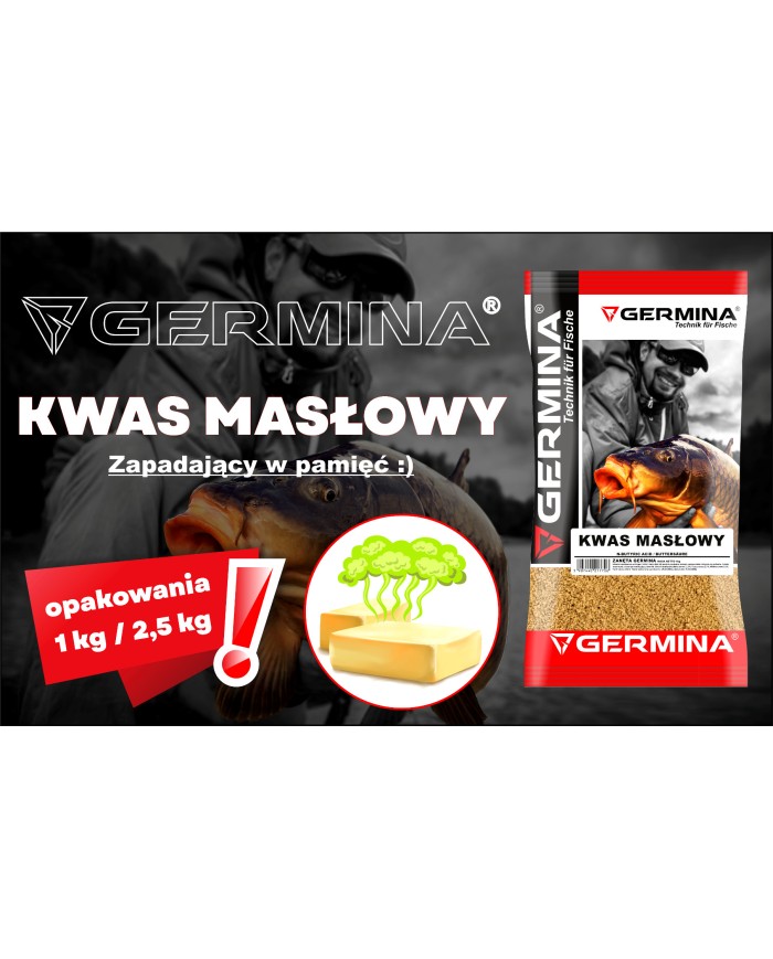 Zanęta GERMINA Kwas Masłowy 2,5kg Zanęta GERMINA Kwas Masłowy 2,5kg