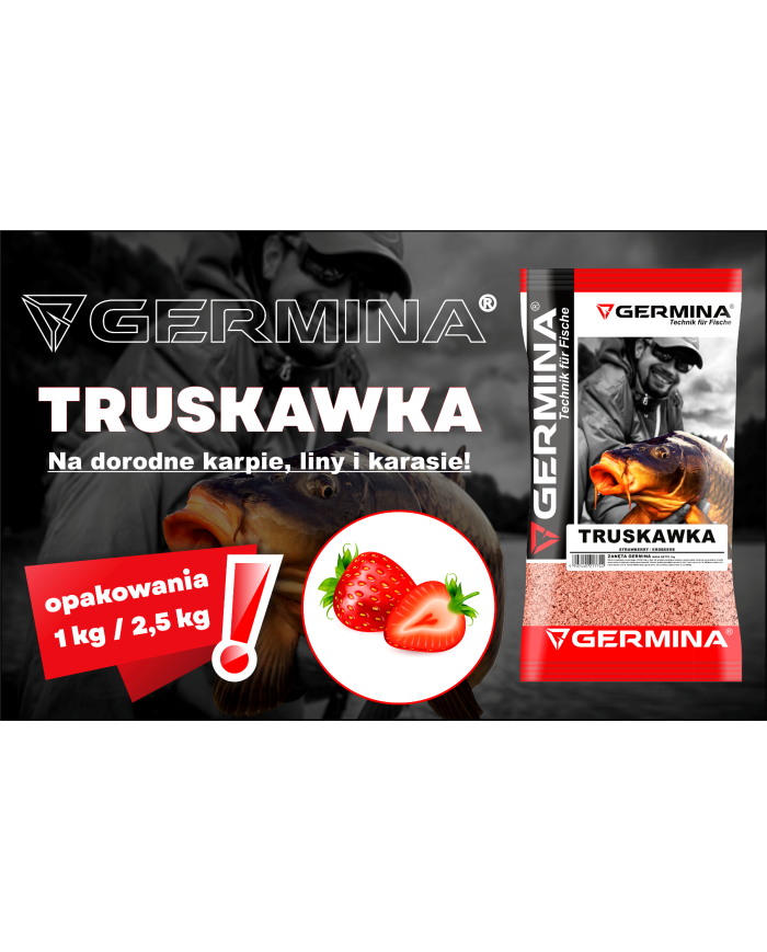 Zanęta GERMINA Truskawka 2,5kg Zanęta GERMINA Truskawka 2,5kg
