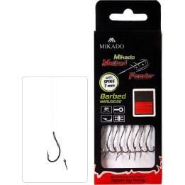 Przypony MIKADO Method Feeder z igłą - hak z zadziorem nr 10 żyłka 0.23mm/10cm - op. 8 szt.