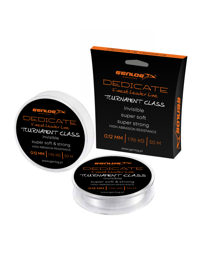 Żyłka GENLOG Dedicate Finest Leader 0.12mm 50m Żyłka GENLOG Dedicate Finest Leader 0.12mm 50m