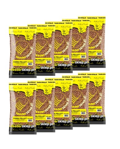 Zestaw 10x Pellet kukurydziany CORN PELLET 3,8mm 1kg Zestaw 10x Pellet kukurydziany CORN PELLET 3,8mm 1kg