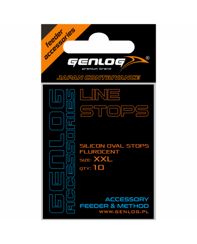 Stopery Silikonowe GENLOG Silicon Fluo Stops Oval XXL 10 szt. Stopery Silikonowe GENLOG Silicon Fluo Stops Oval XXL 10 szt.