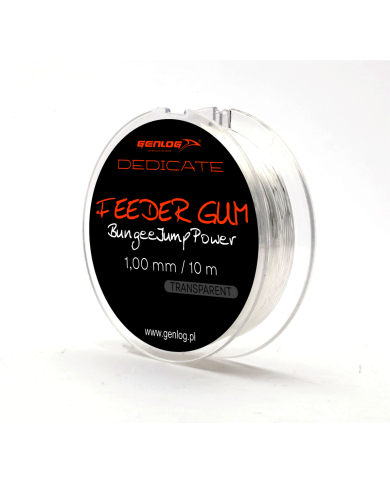 Feeder Gum GENLOG Dedicate Bungee Jump Power 1.0 mm Feeder Gum GENLOG Dedicate Bungee Jump Power 1.0 mm