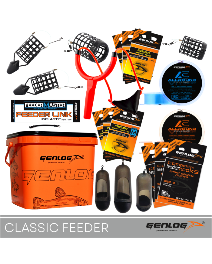 Zestaw wędkarski GENLOG z wiadrem 11.5L