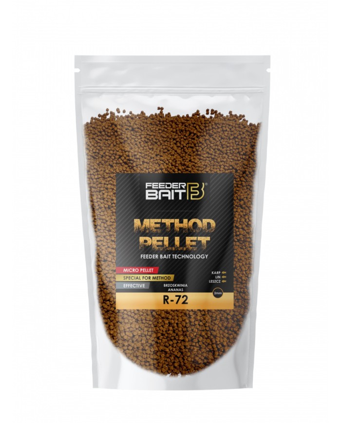 Pellet FEEDER BAIT 2mm 800g - R-72 Brzoskwinia & Ananas