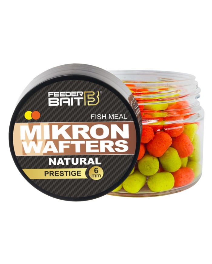 Mikron Wafters FEEDER BAIT 4/6mm - Natural 25ml - pomarańczowo-żółte