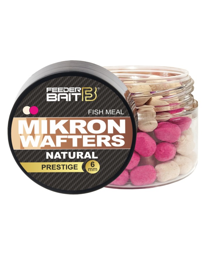 Mikron Wafters FEEDER BAIT 4/6mm - Natural 25ml - różowo-białe Mikron Wafters FEEDER BAIT 4/6mm - Natural 25ml - różowo-białe