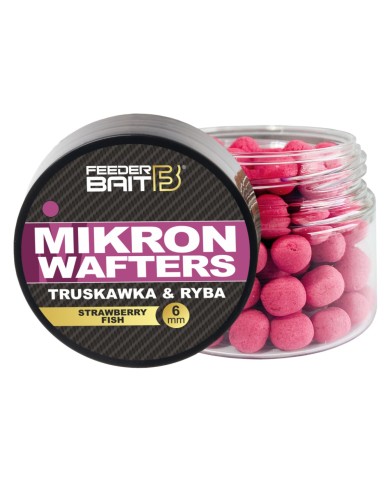Mikron Wafters FEEDER BAIT 4/6mm - Truskawka & Ryba 25ml Mikron Wafters FEEDER BAIT 4/6mm - Truskawka & Ryba 25ml
