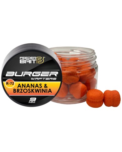 Burger Wafters FEEDER BAIT R-72 Ananas & Brzoskwinia 9mm Burger Wafters FEEDER BAIT R-72 Ananas & Brzoskwinia 9mm