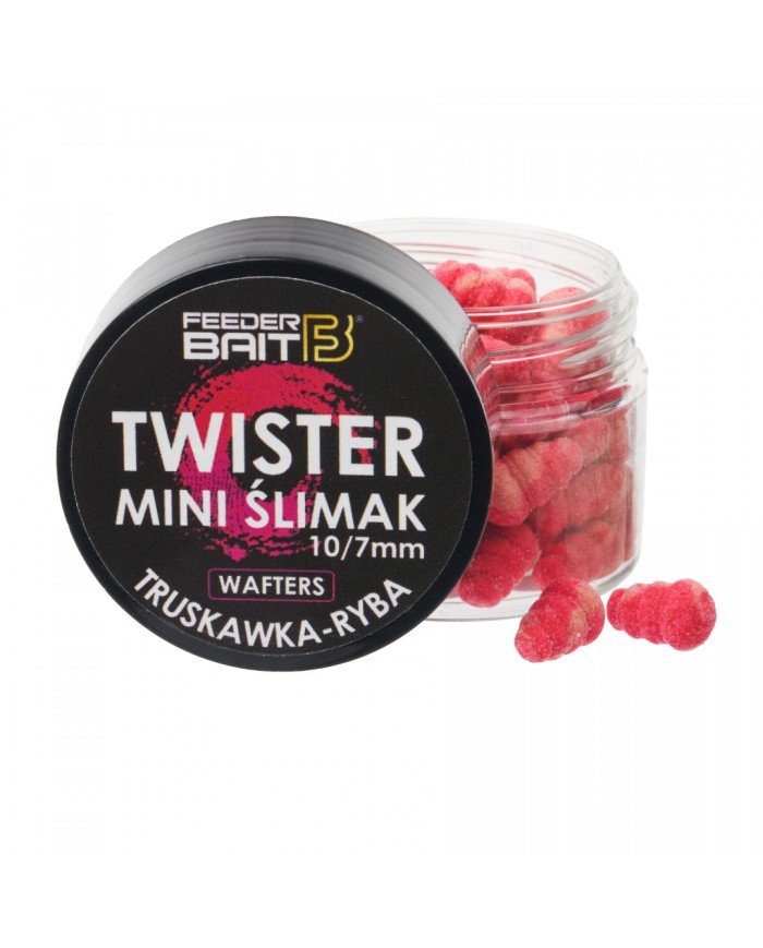 Twister Mini Ślimak Wafters FEEDER BAIT - Truskawka Ryba Twister Mini Ślimak Wafters FEEDER BAIT - Truskawka Ryba