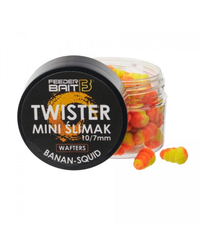 Twister Mini Ślimak Wafters FEEDER BAIT - Banan & Squid Twister Mini Ślimak Wafters FEEDER BAIT - Banan & Squid