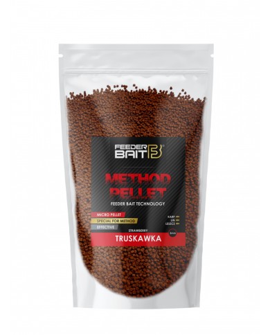 Pellet FEEDER BAIT 2mm 800g - Truskawka Pellet FEEDER BAIT 2mm 800g - Truskawka
