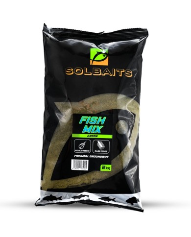 Zanęta SOLBAITS Fish Mix Green 2kg Zanęta SOLBAITS Fish Mix Green 2kg