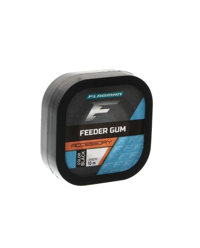 Amortyzator FLAGMAN Feeder Gum Black 1.0mm 10m Amortyzator FLAGMAN Feeder Gum Black 1.0mm 10m