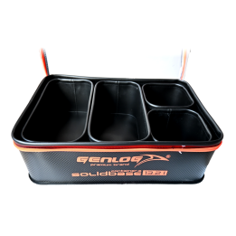 Zestaw 5 pojemników GENLOG EVA Solid Base Carbon C-47x27x12+4