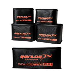 Zestaw 5 pojemników GENLOG EVA Solid Base Carbon O-38x24x15+4