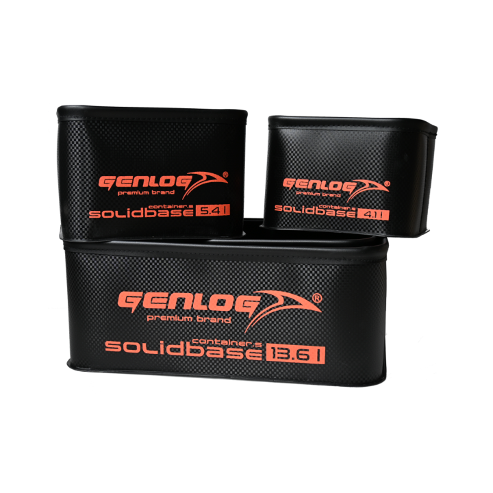 Zestaw 5 pojemników GENLOG EVA Solid Base Carbon O-38x24x15+4