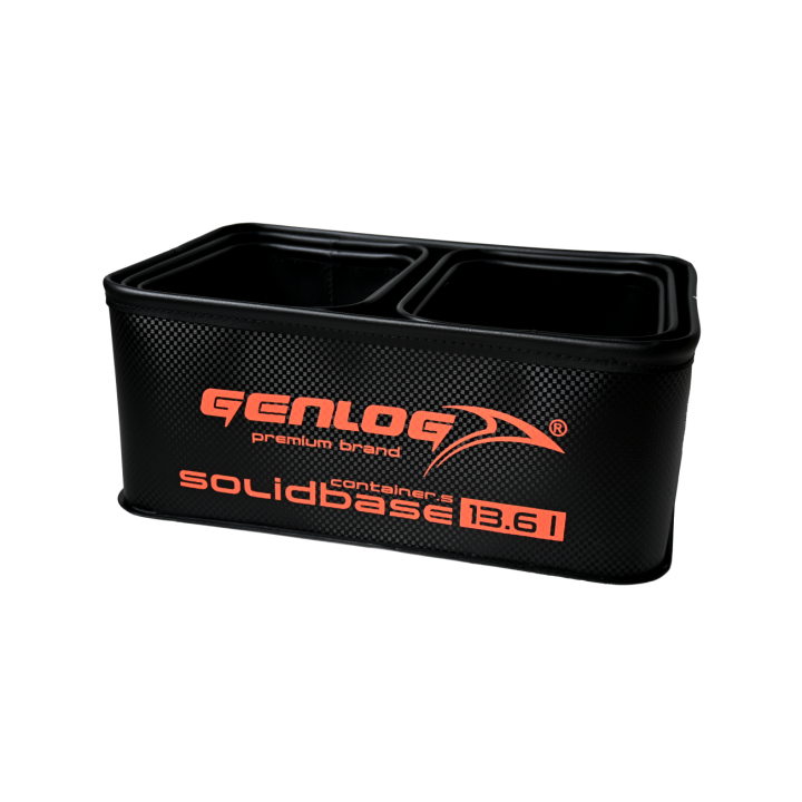 Zestaw 5 pojemników GENLOG EVA Solid Base Carbon O-38x24x15+4