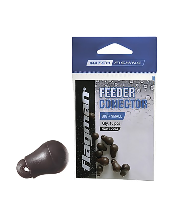 Łącznik FLAGMAN Feeder Connector Brown 10 szt. (Duże+Małe) Łącznik FLAGMAN Feeder Connector Brown 10 szt. (Duże+Małe)