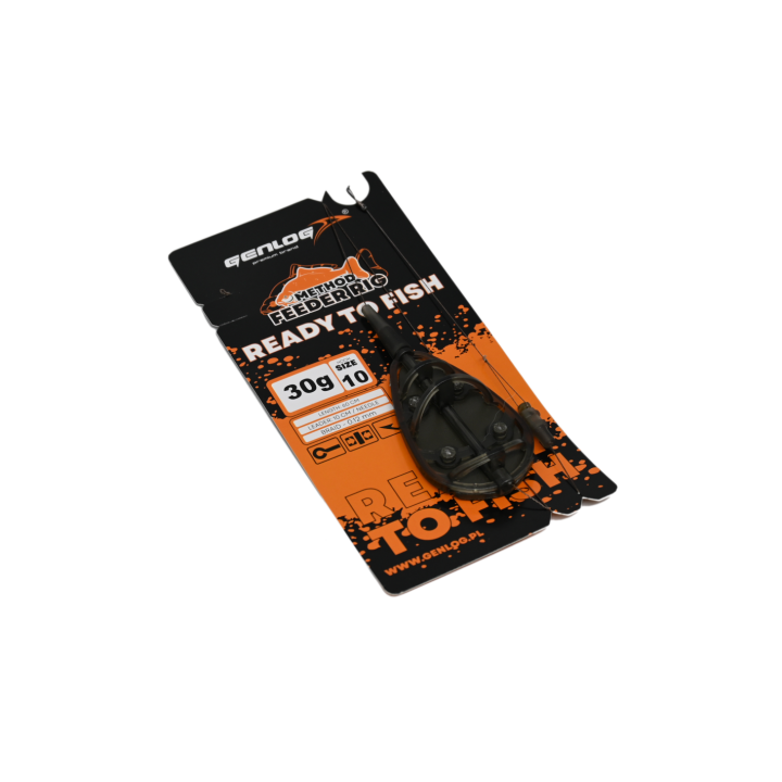 Gotowy Zestaw Method Feeder GENLOG Ready to Fish hak 10 Podajnik 30g